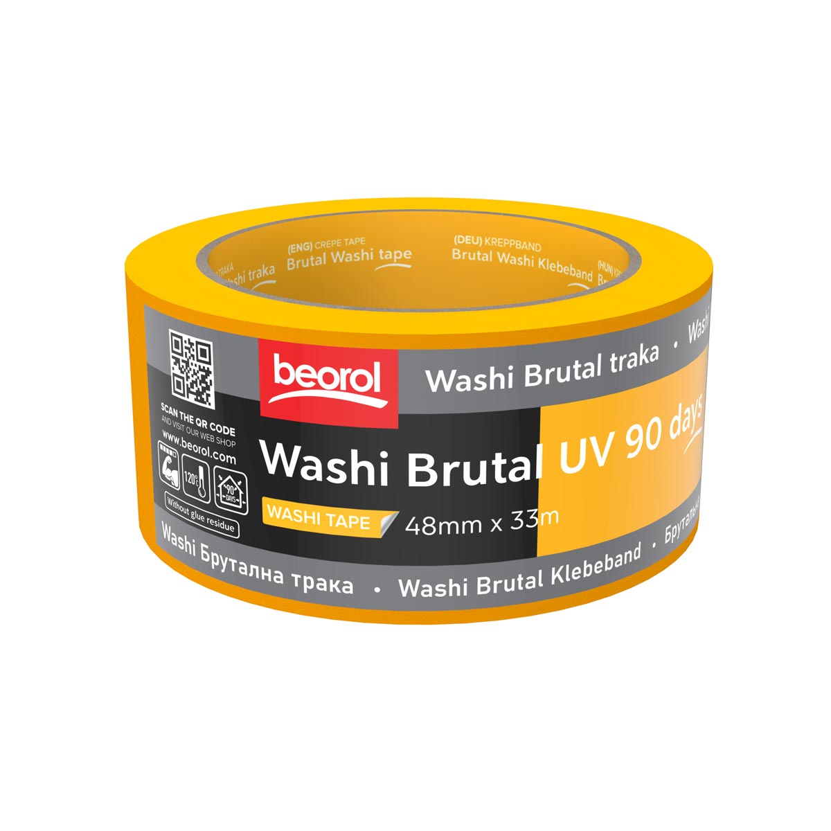 Brutal traka 90 dana UV ( Washi Papir ) 48mm x 33m 