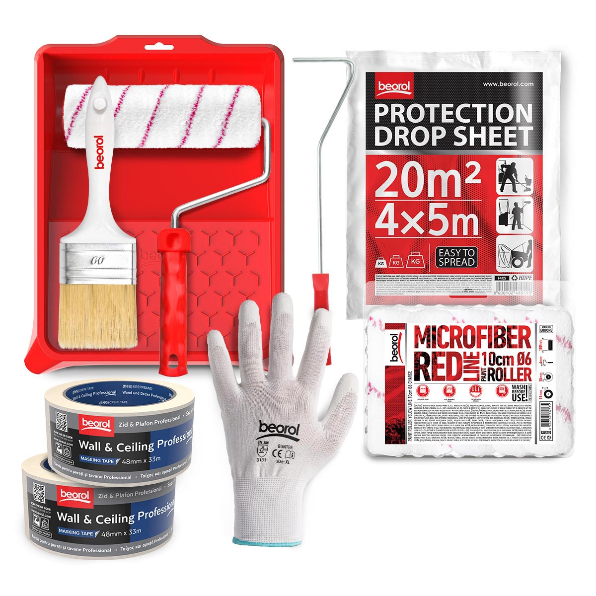 Ultra red molerski set 
