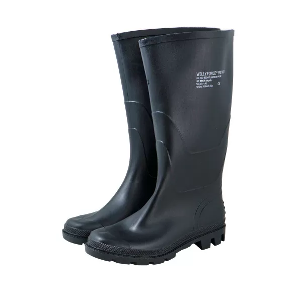 Čizme PVC duboke, Welly Force Pro, crne 