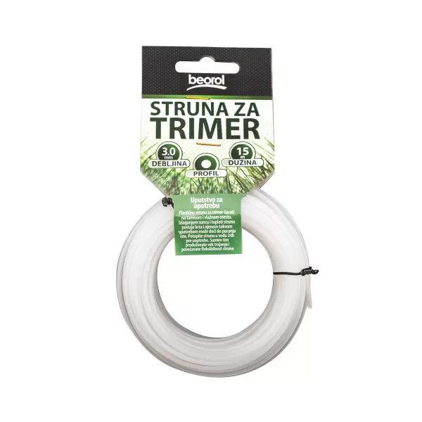 Struna za trimer okrugla ø3.0mm x 15m 