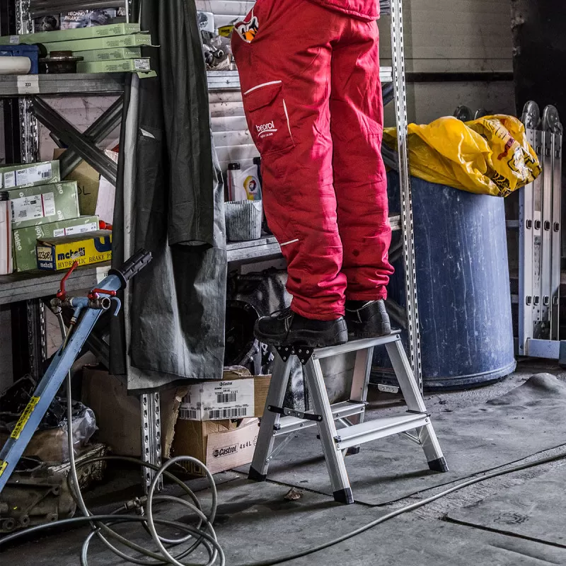 Dvostrana aluminijumska platforma 2 stepenika 